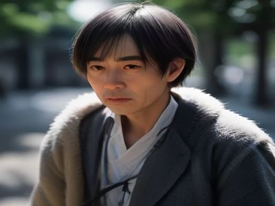 oldmanemu 用户运营负责人赵默在线上会议中与用户代表沟通反馈，屏幕显示用户问卷结果，氛围认真友好